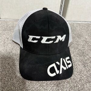 CCM Black and White Axis Hat